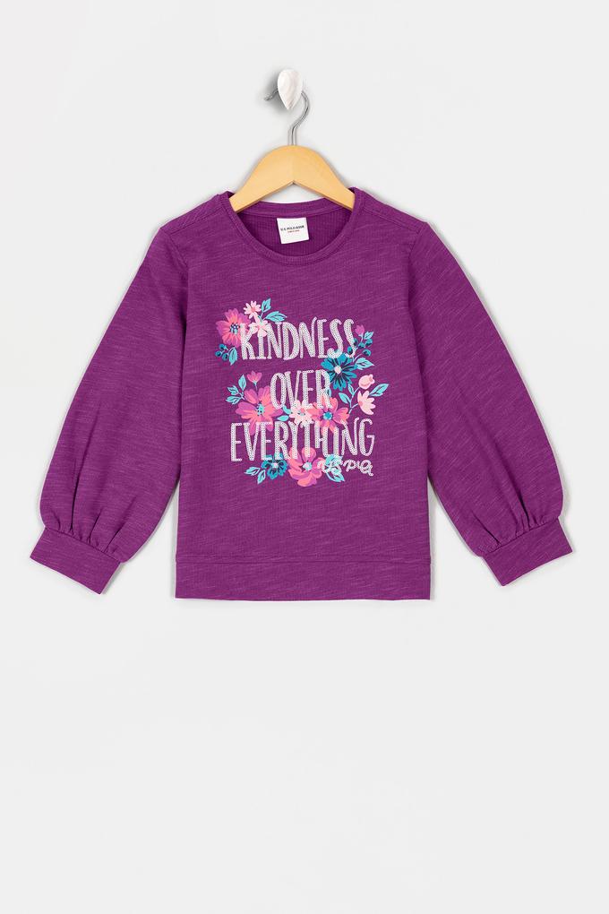 Kız Çocuk Pembe Sweatshirt