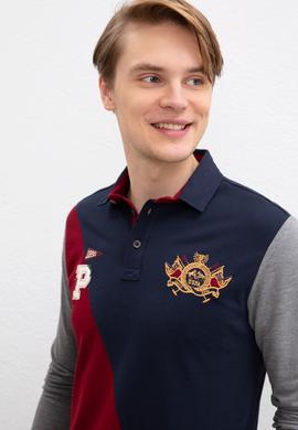 Erkek Bordo Polo Yaka Sweatshirt - 50207504026