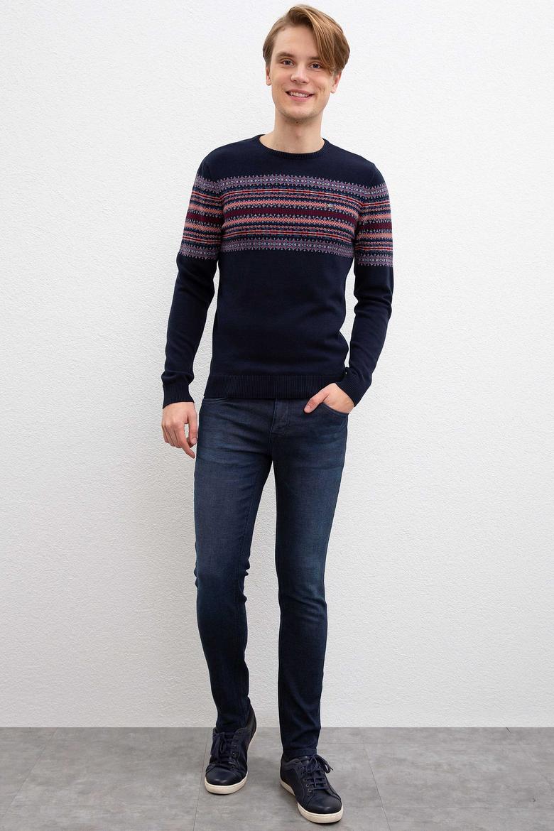 Erkek Lacivert Kazak - 50207661035