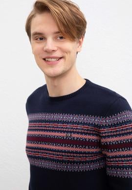 Erkek Lacivert Kazak - 50207661035