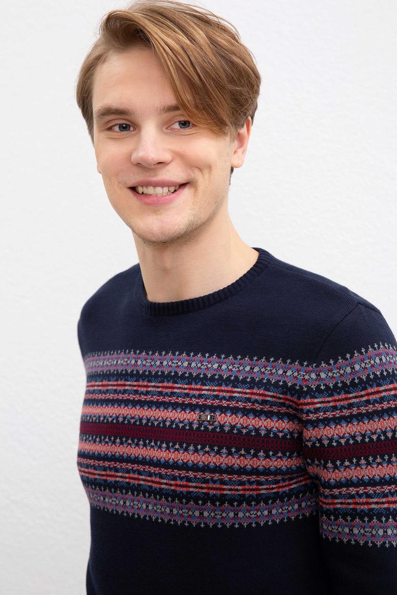 Erkek Lacivert Kazak - 50207661035