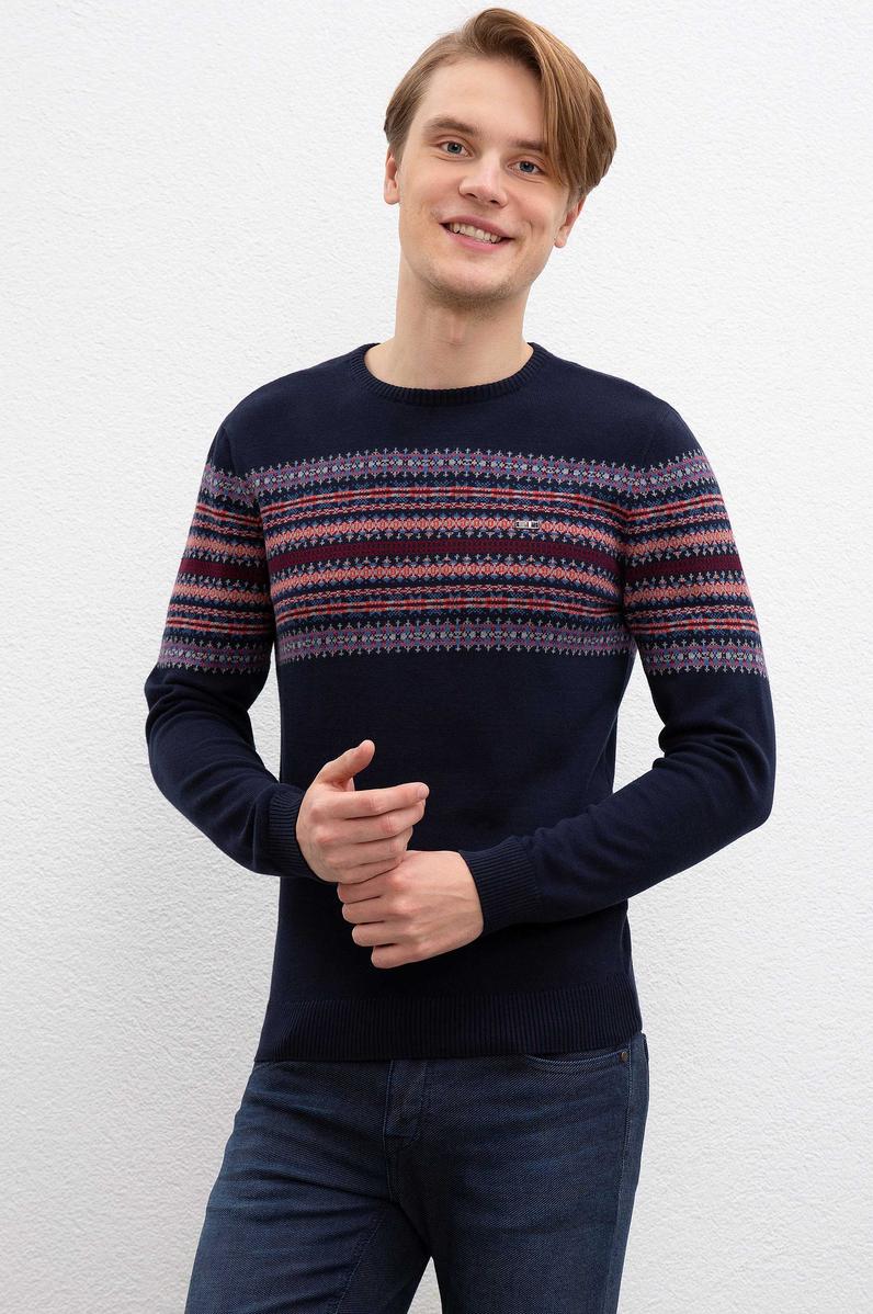 Erkek Lacivert Kazak