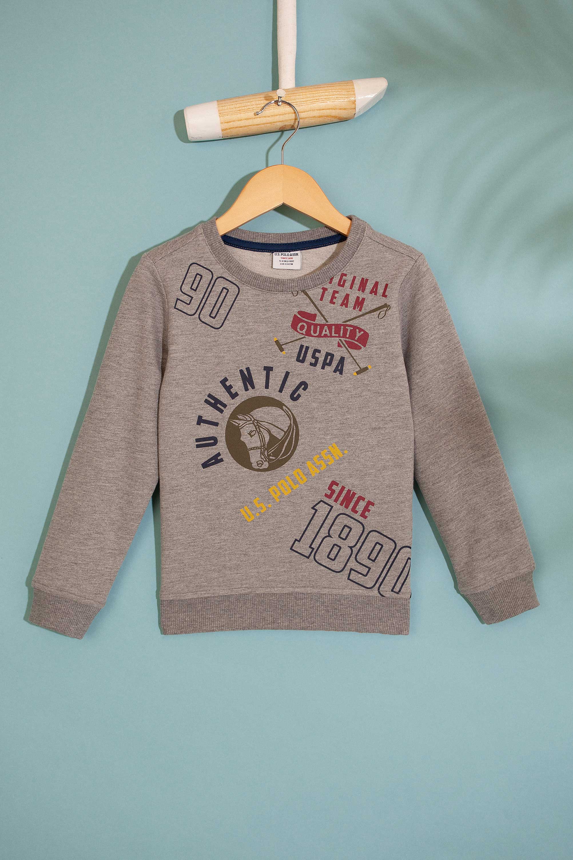 Çocuk Gri Sweatshirt