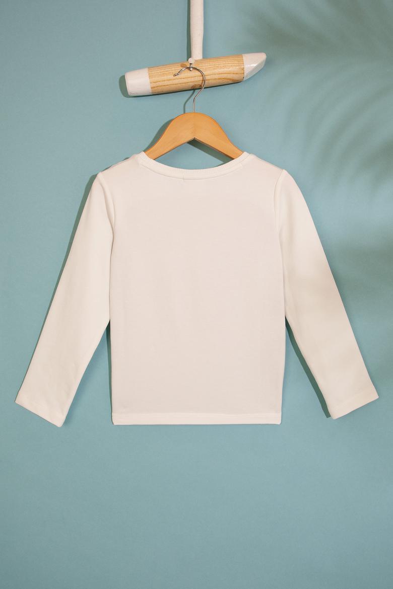 Kız Çocuk Beyaz Sweatshirt - 50210574003