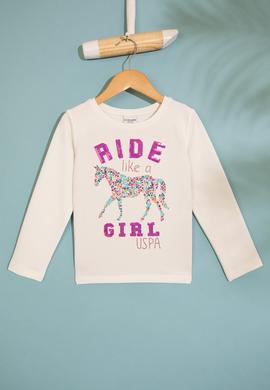 Kız Çocuk Beyaz Sweatshirt - 50210574003