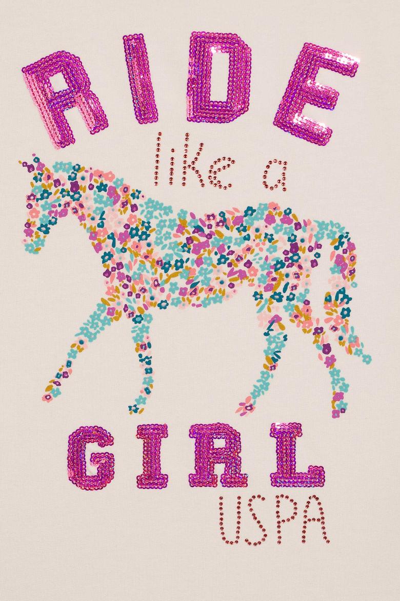 Kız Çocuk Beyaz Sweatshirt - 50210574003