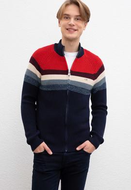 Erkek Lacivert  Triko Hırka - 50214155008