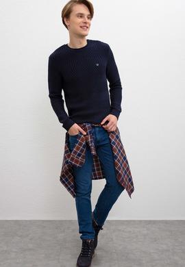 Erkek Lacivert Kazak - 50207633070