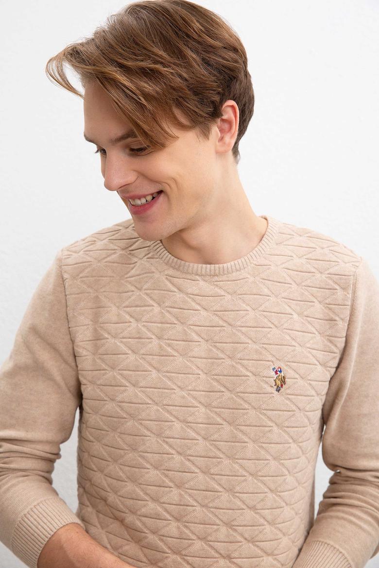 Erkek Camel Melanj Kazak - 50207676023