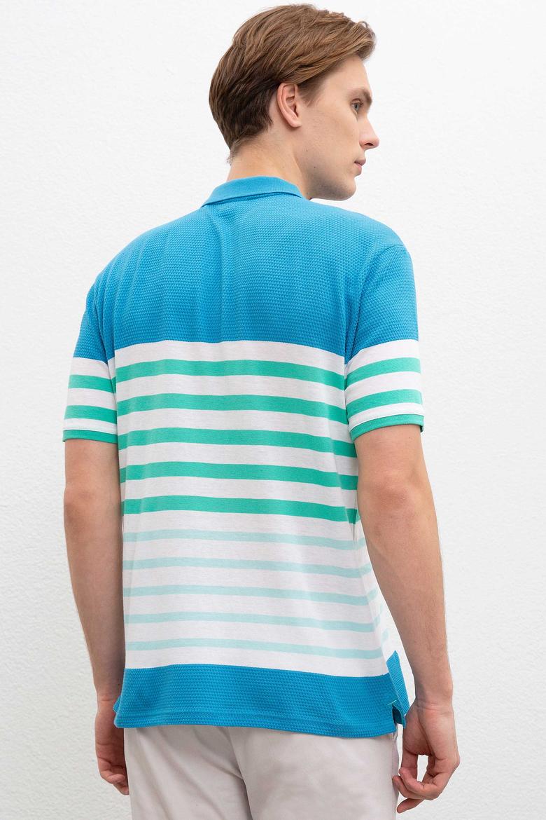 Erkek İndigo Tişört - 50199306023