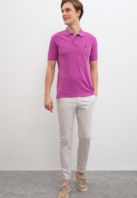 Erkek Menekşe Polo Yaka T-Shirt - 50202976011