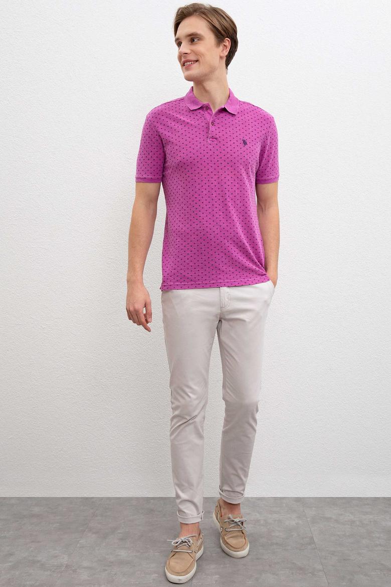 Erkek Menekşe Polo Yaka T-Shirt - 50202976011