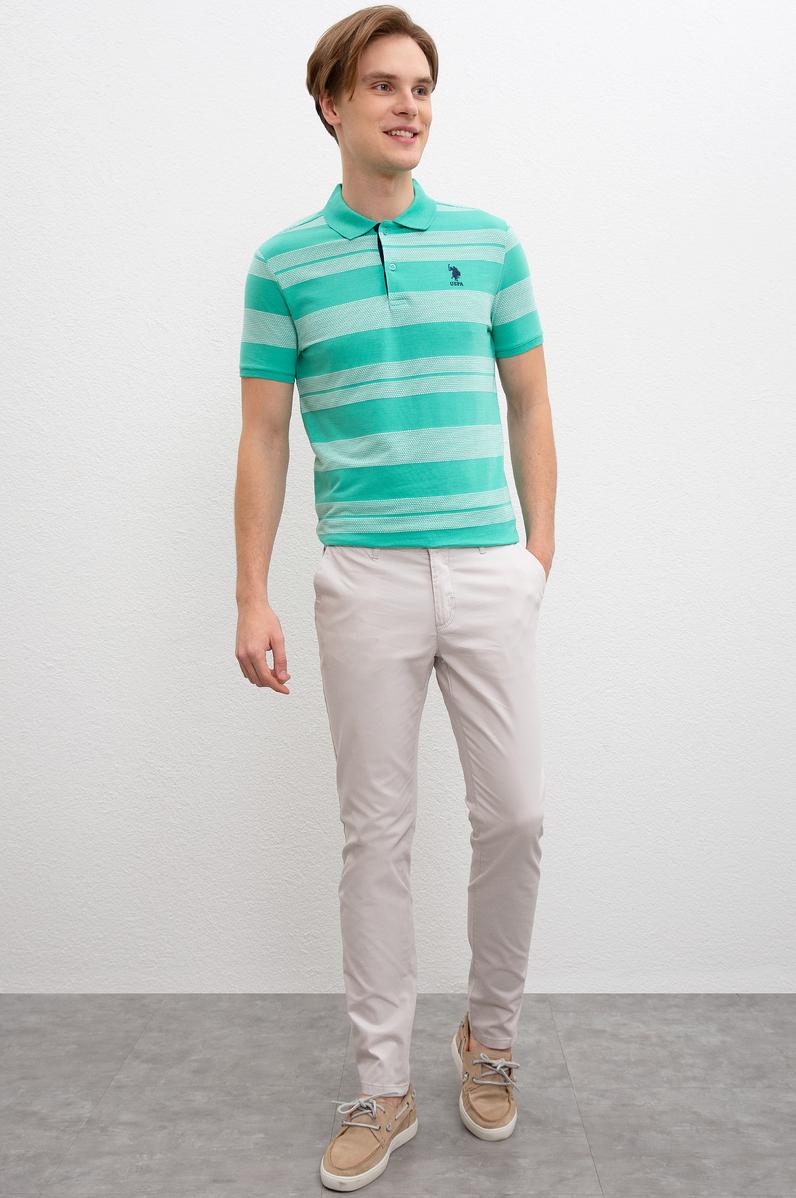 Erkek Gri Kanvas Pantolon