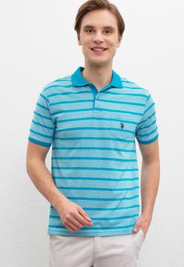 Erkek Petrol Polo Yaka Tişört - 50221124020