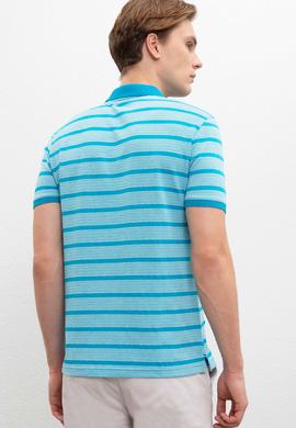 Erkek Petrol Polo Yaka Tişört - 50221124020