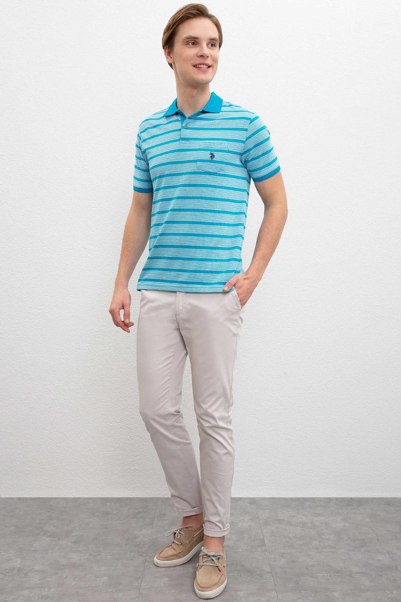 Erkek Petrol Polo Yaka Tişört - 50221124020