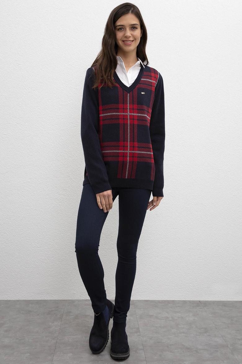 Kadın Lacivert Triko Kazak - 50206766007