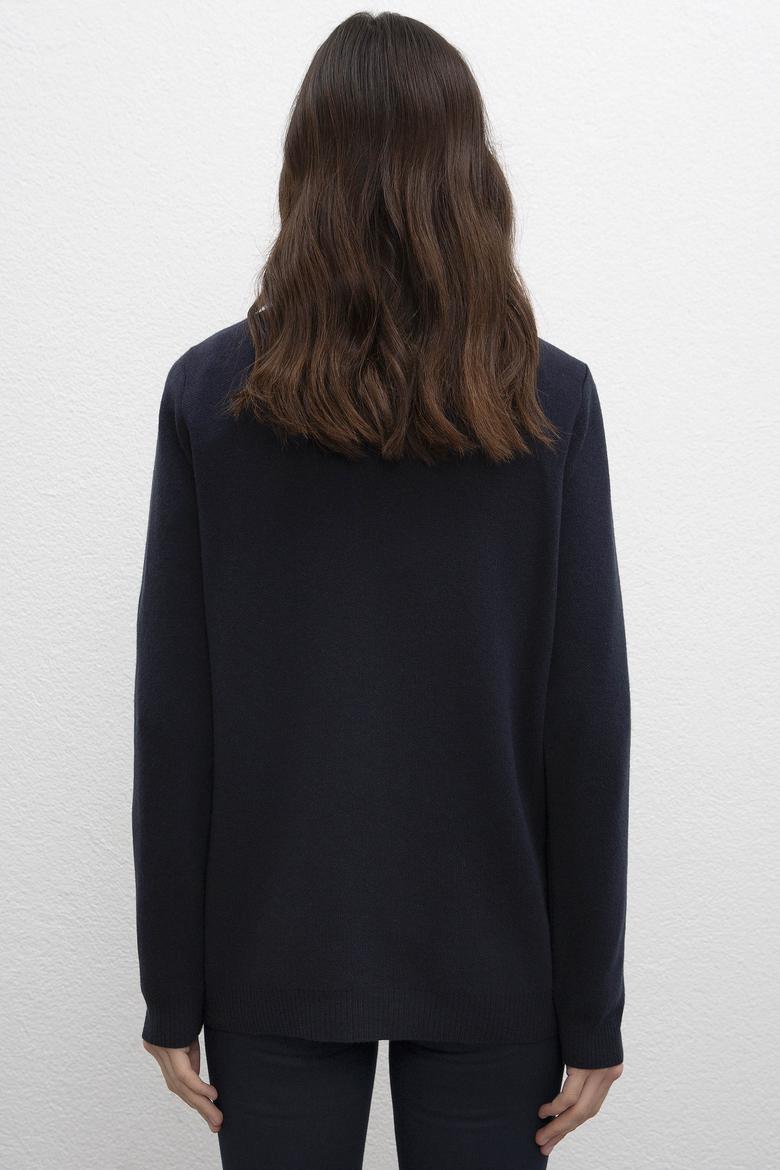 Kadın Lacivert Triko Kazak - 50206766007