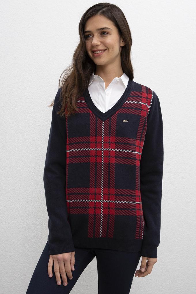 Kadın Lacivert Triko Kazak