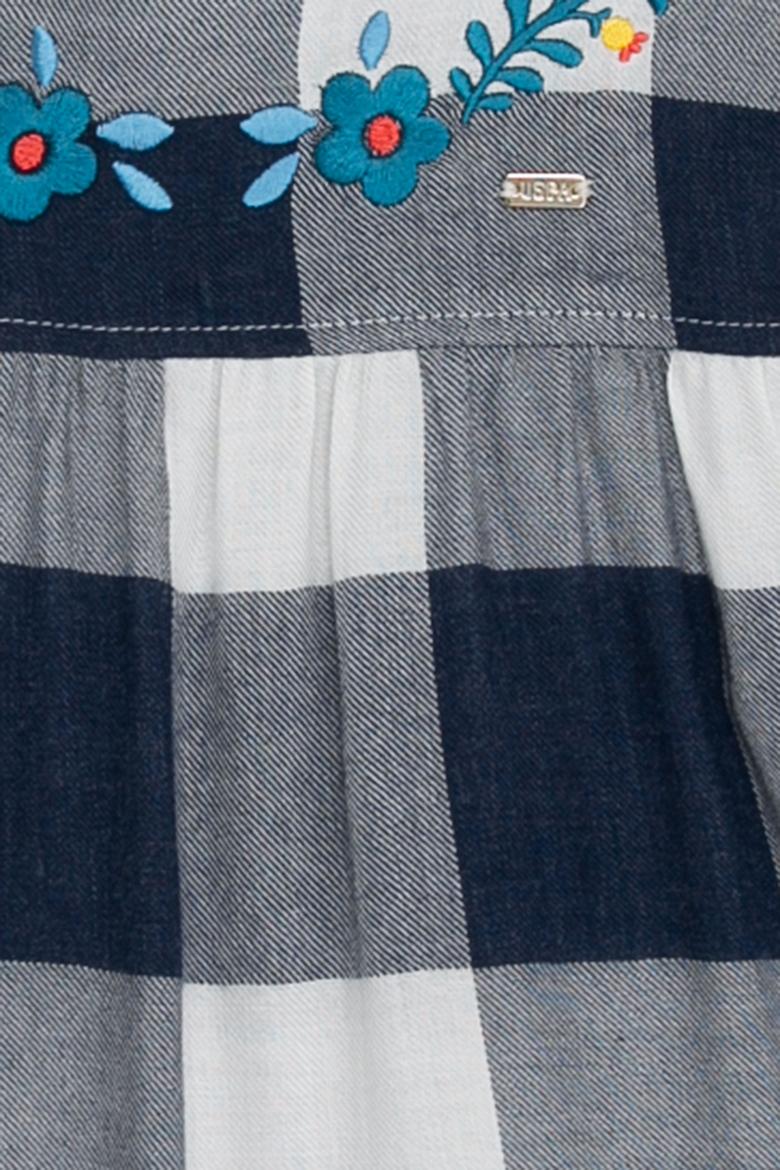 Kız Çocuk Lacivert Dokuma Gömlek - 50208143009