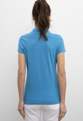 Kadın İndigo Basic Polo Yaka Tişört - 50198886168