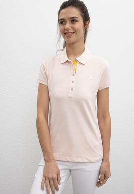 Kadın Pembe Polo Yaka T-Shirt - 50198886193