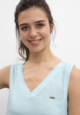 Kadın Açık Mavi Tişört - 50202173043