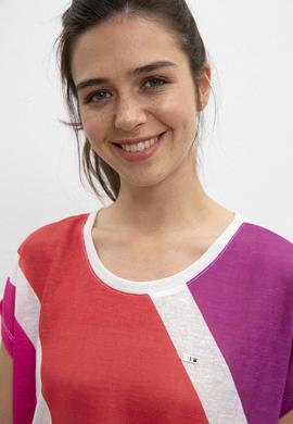 Kadın Beyaz Bisiklet Yaka T-Shirt - 50202258006