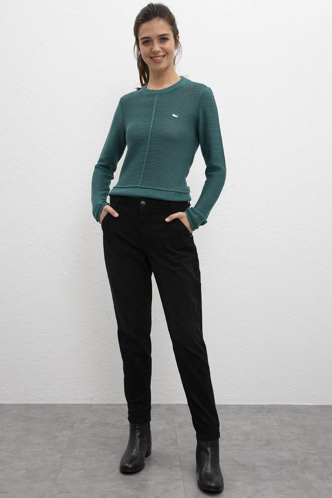 Kadın Siyah Denim Pantolon