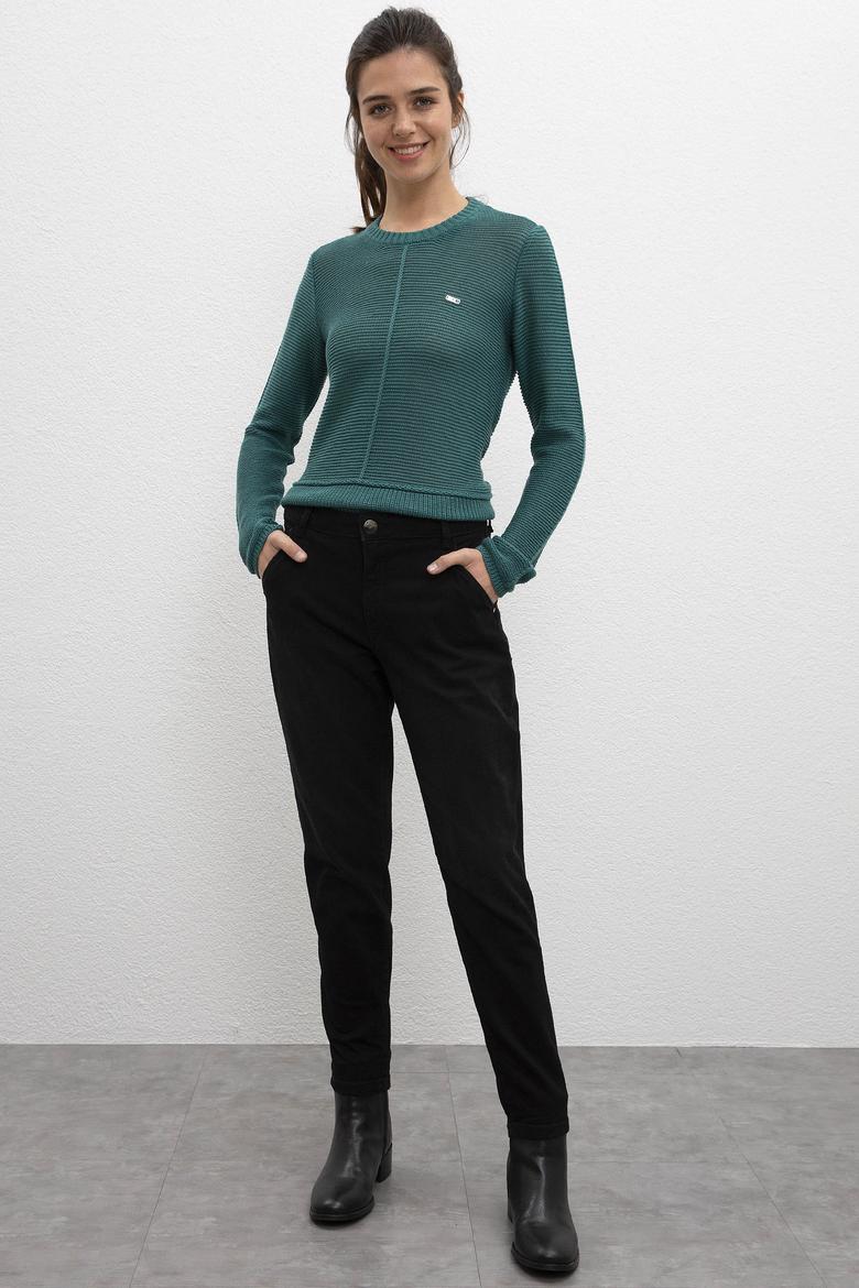 Kadın Siyah Denim Pantolon