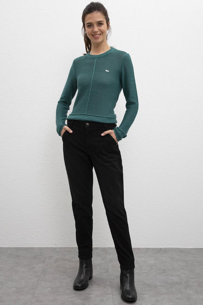 Kadın Siyah Denim Pantolon