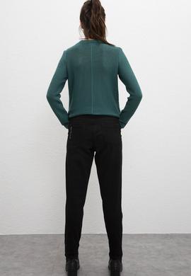 Kadın Siyah Denim Pantolon - 50209489002