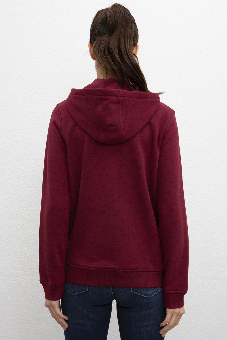 Kadın Bordo Sweatshirt - 50216084068