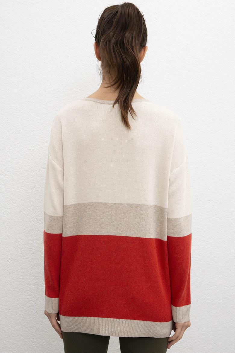 Kadın Turuncu Triko Kazak - 50206772011