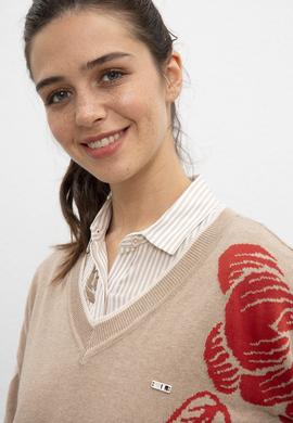 Kadın Kahverengi Triko Kazak - 50206804011