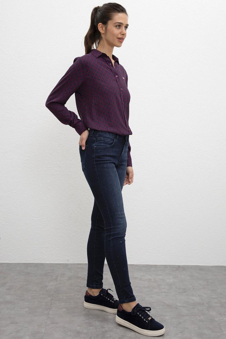 Kadın Mavi Jean Pantolon - 50209351002