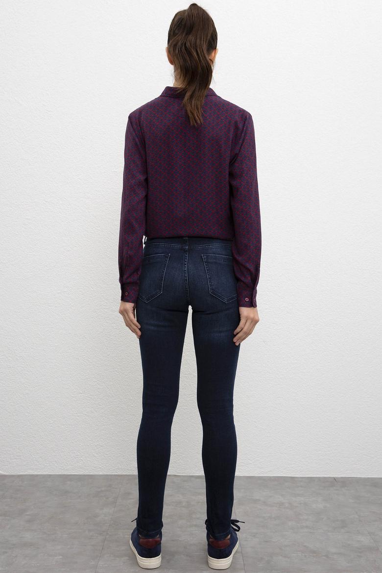 Kadın Mavi Jean Pantolon - 50209351002