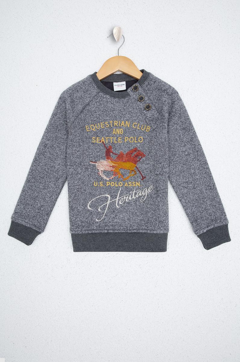 Çocuk Gri Sweatshirt