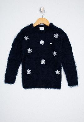 Kız Çocuk Lacivert Kazak - 50213407001