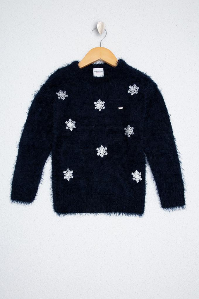 Kız Çocuk Lacivert Kazak