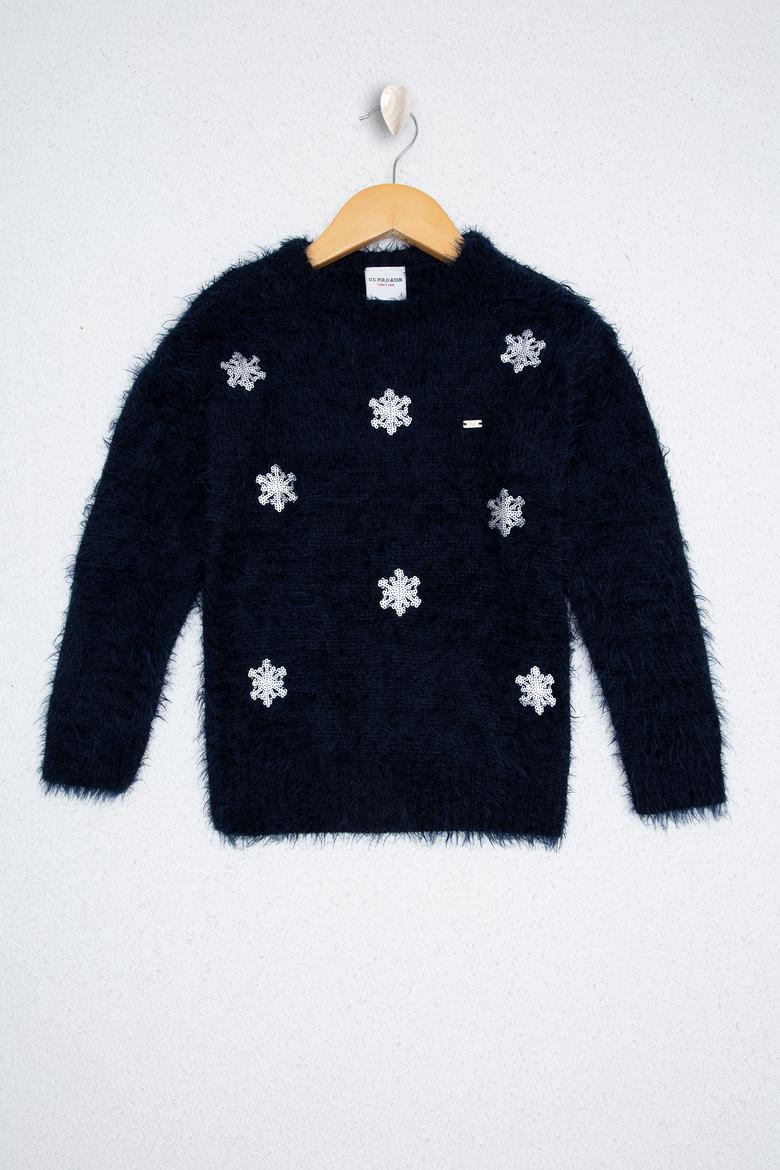 Kız Çocuk Lacivert Kazak