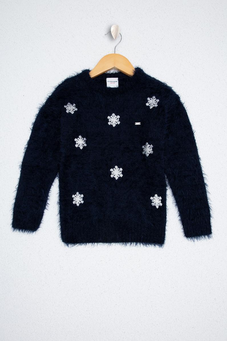 Kız Çocuk Lacivert Kazak