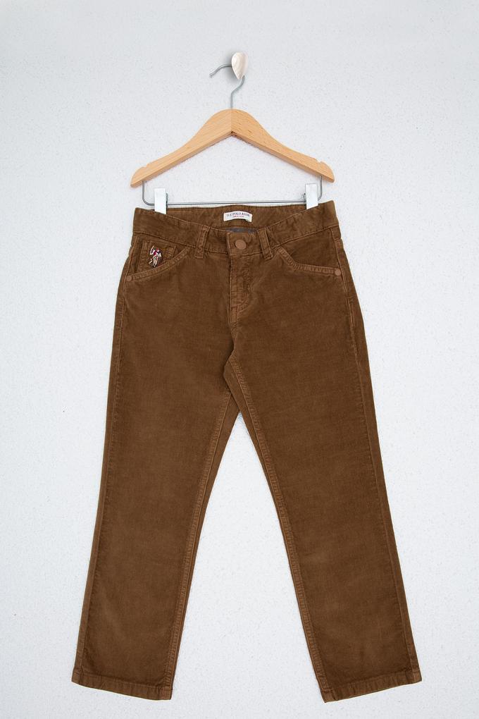 Erkek Çocuk Taba Kanvas Pantolon