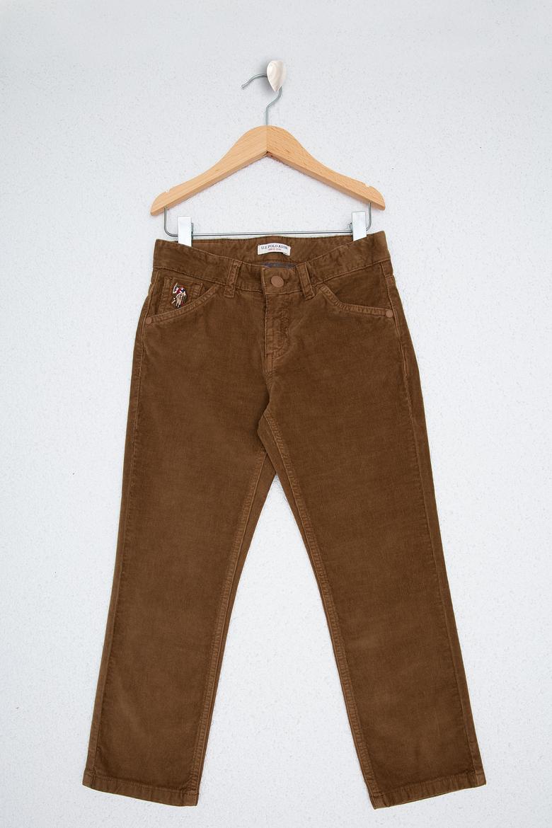 Erkek Çocuk Taba Kanvas Pantolon