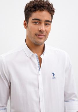 Erkek Beyaz Gömlek Uzunkol - 50219839001