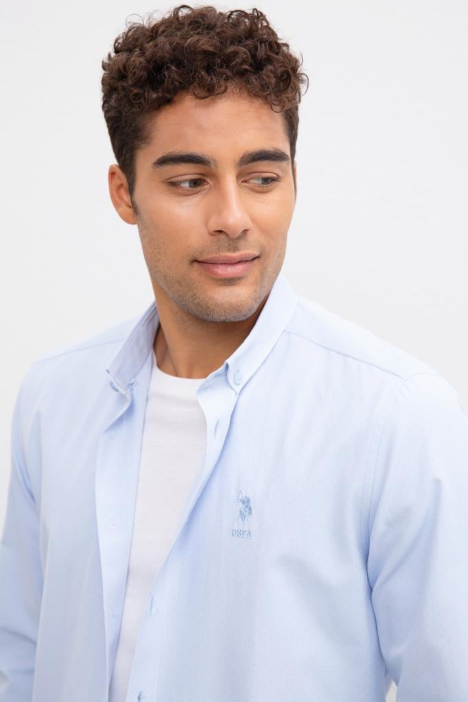 Erkek Mavi Gömlek