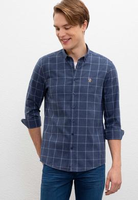 Erkek Lacivert Gömlek Uzunkol - 50220256023