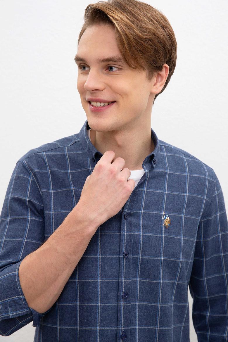 Erkek Lacivert Gömlek Uzunkol - 50220256023