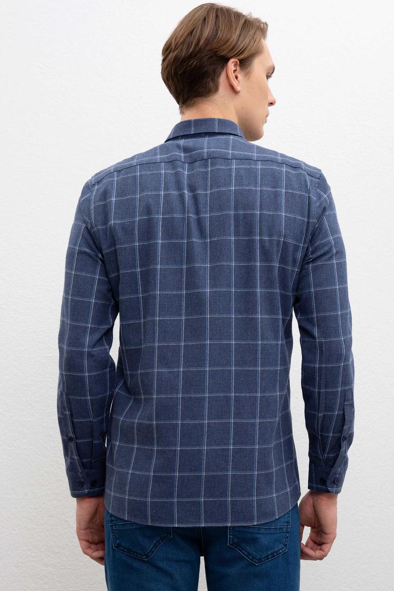 Erkek Lacivert Gömlek Uzunkol - 50220256023
