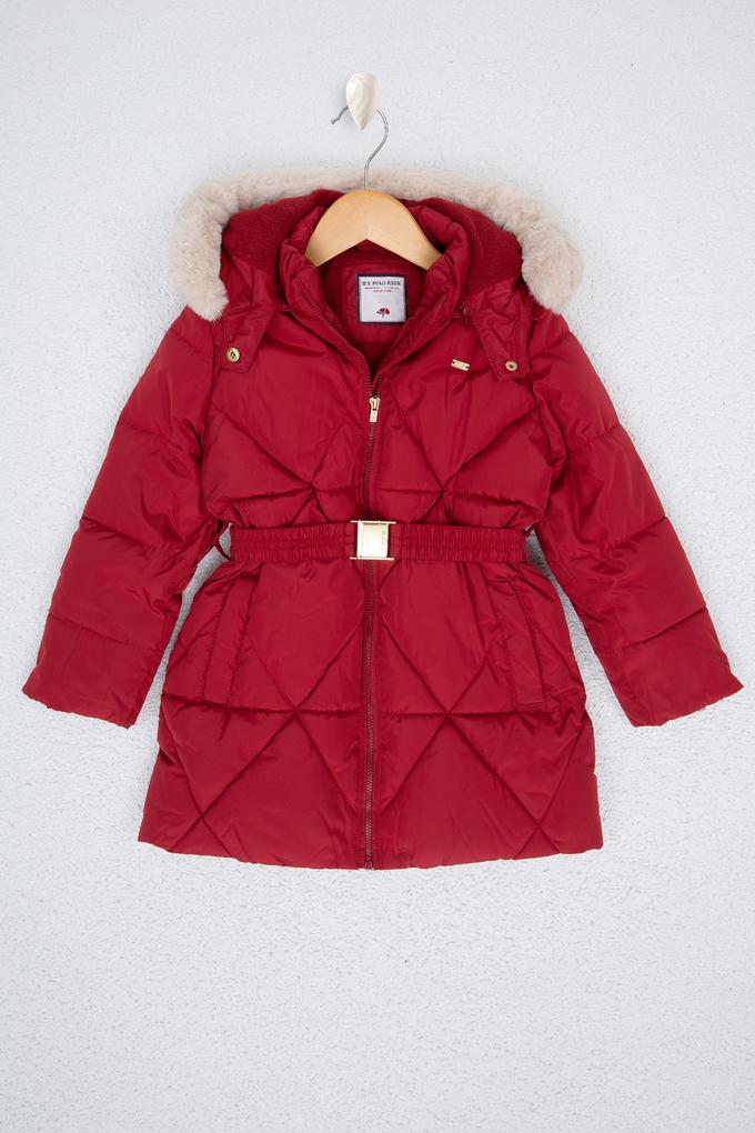 Kız Çocuk Kırmızı Kaban